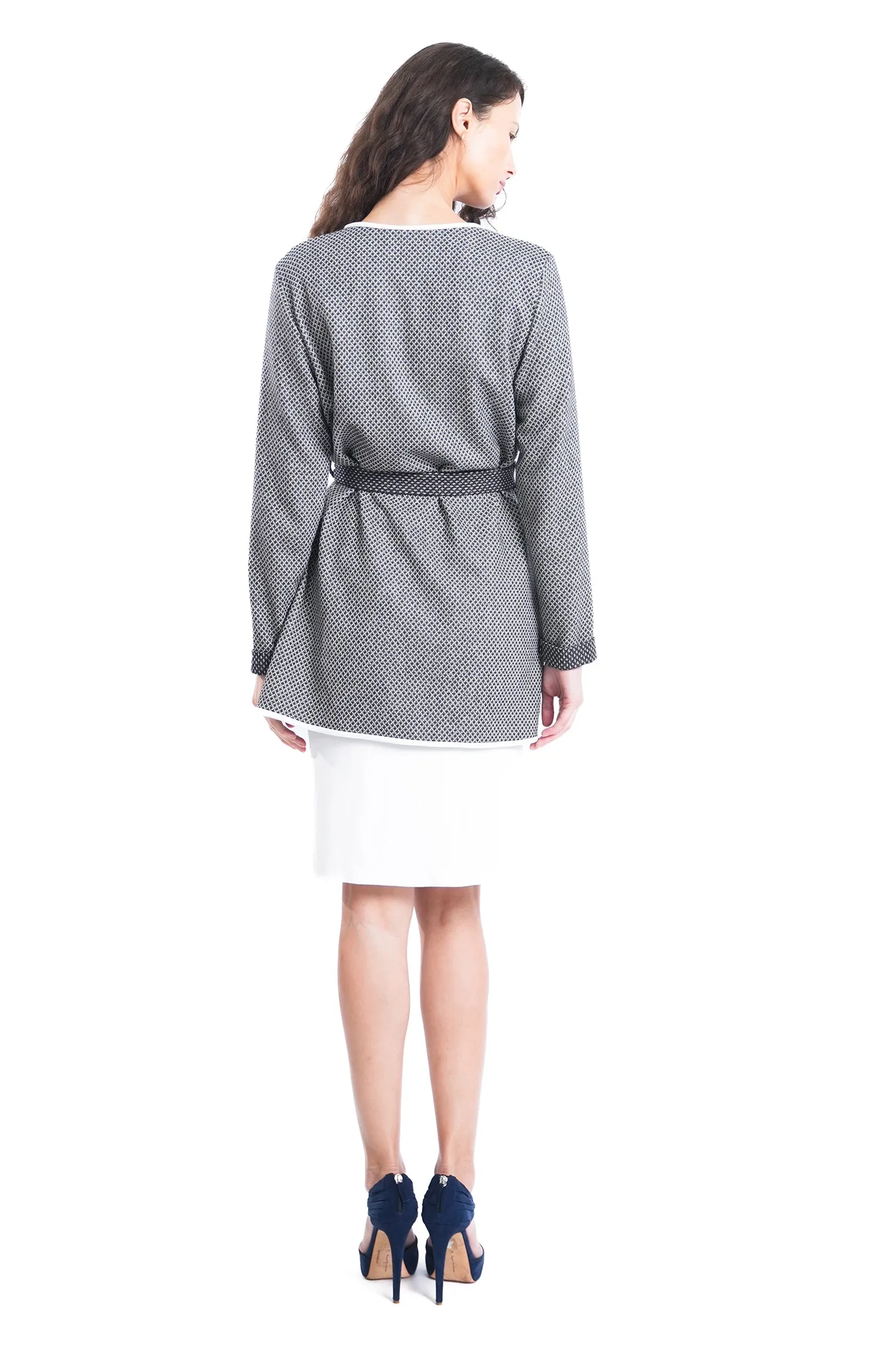 Adara Two-toned Wrap Jacket