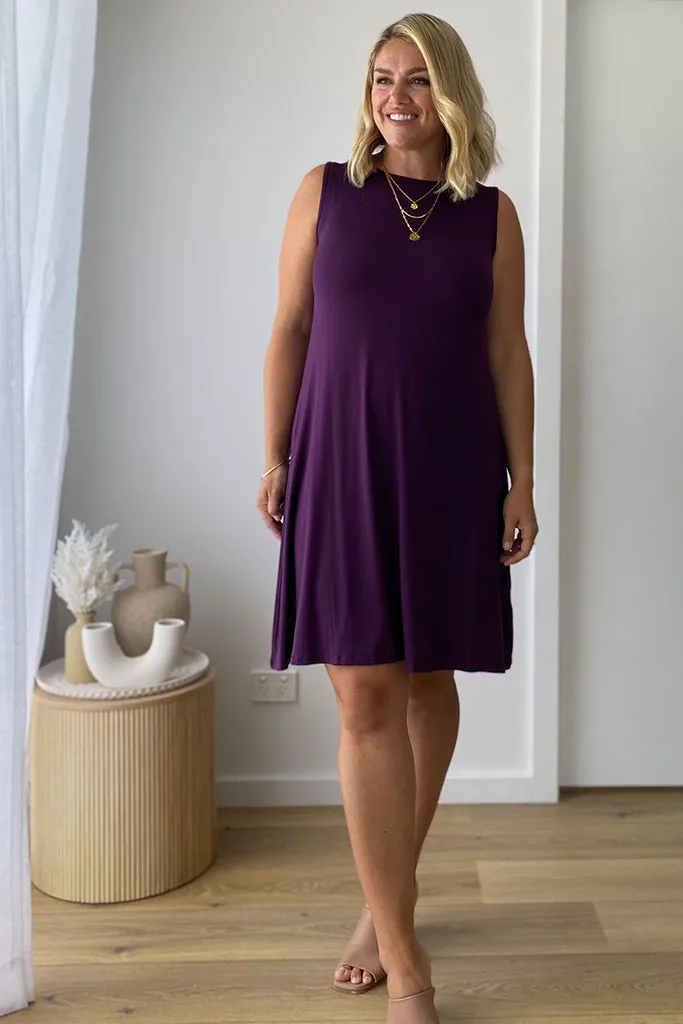 Adele Dress - Plum