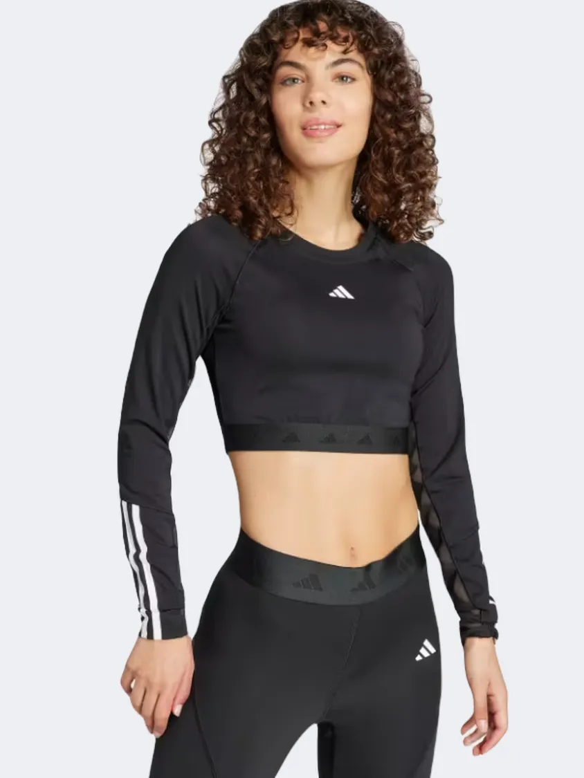 Adidas Hyperglam  Women Training Long Sleeve Black/White