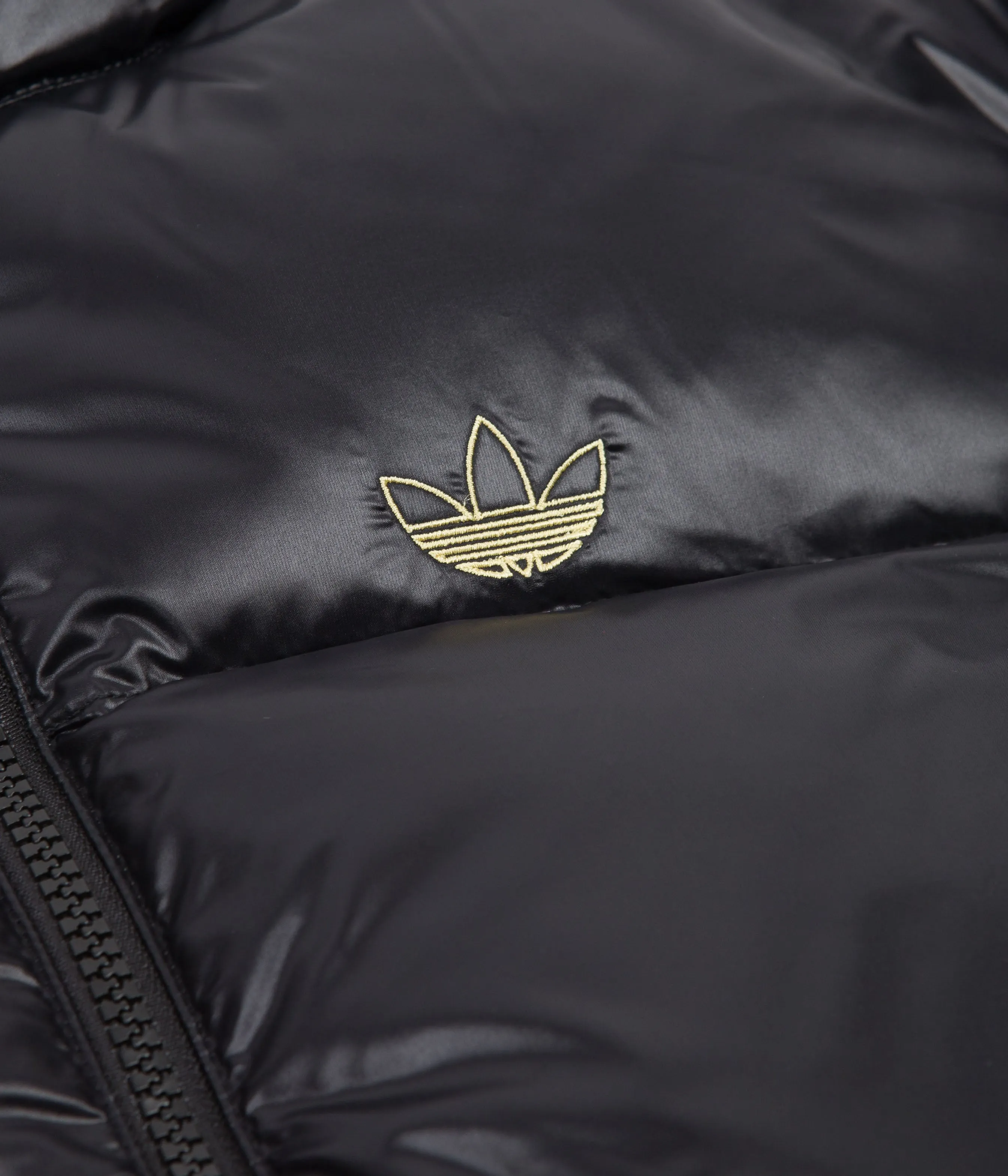 Adidas Tyshawn Puff Jacket - Black / Collegiate Green