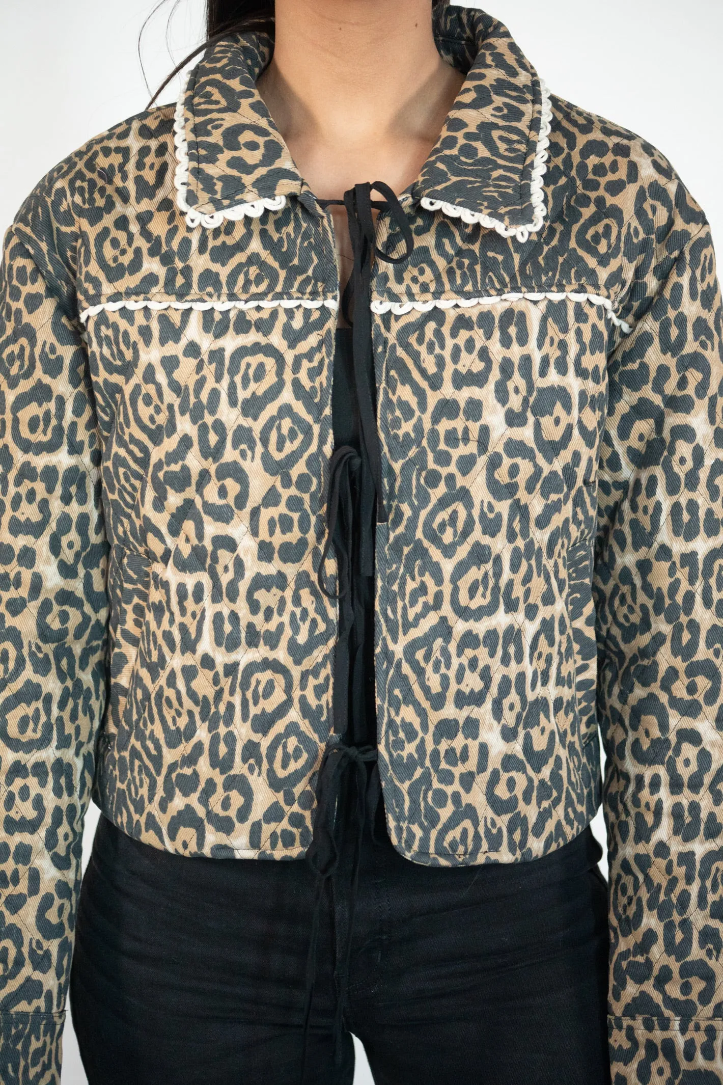 Always Fierce Quilted Leopard Jacket