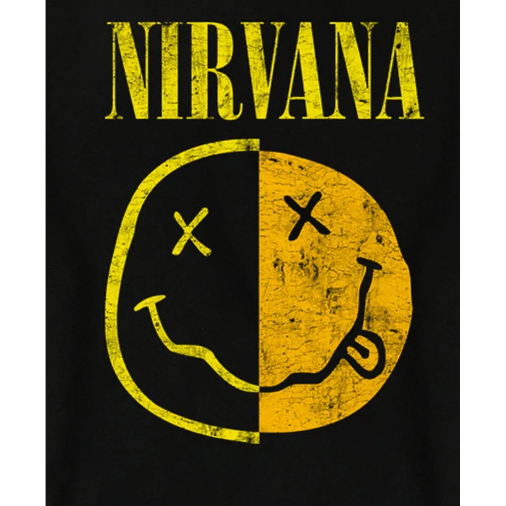 Amplified Womens/Ladies Spliced Smiley Nirvana T-Shirt Dress