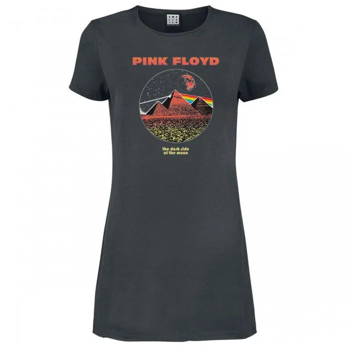 Amplified Womens/Ladies Vintage Pyramids Pink Floyd Shirt Dress