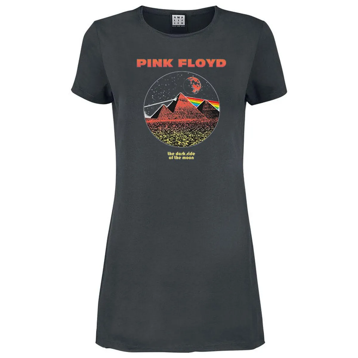 Amplified Womens/Ladies Vintage Pyramids Pink Floyd Shirt Dress