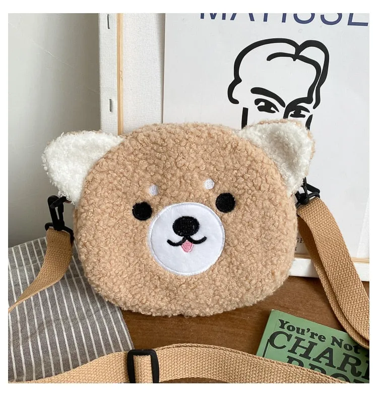 Animal Plush Shoulder Bag