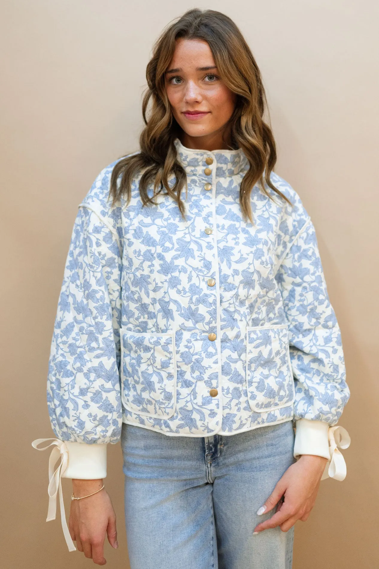 Aren Floral Quilted Jacket