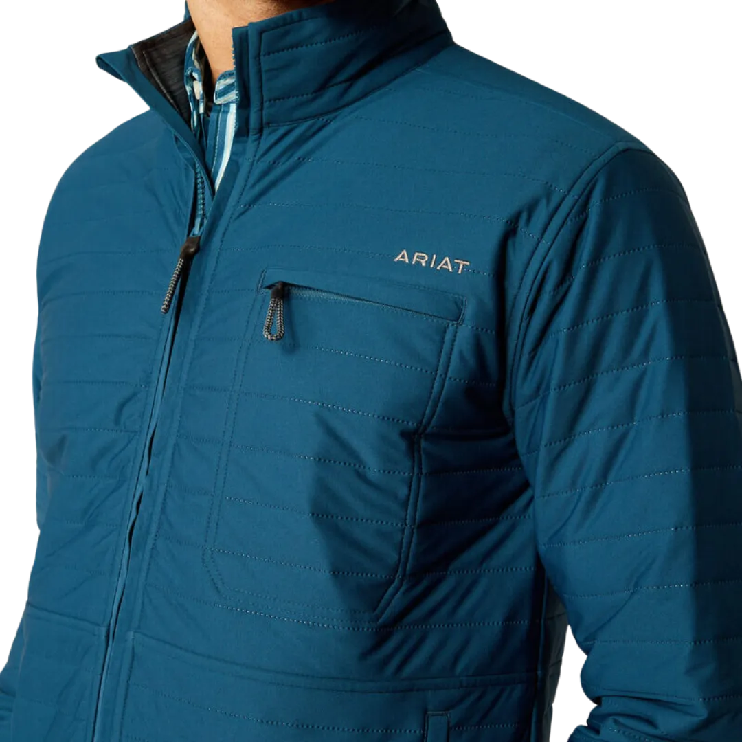 Ariat Men's Wylie Full Zip Teal Jacket