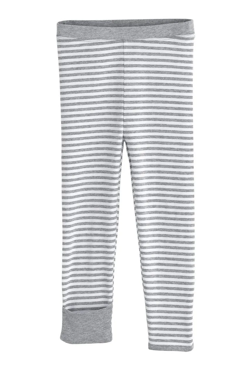 Baby LumaLeo Leggings  |  Grey/White