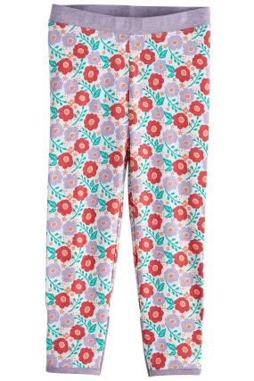 Baby LumaLeo Leggings  |  White Blushing Blooms