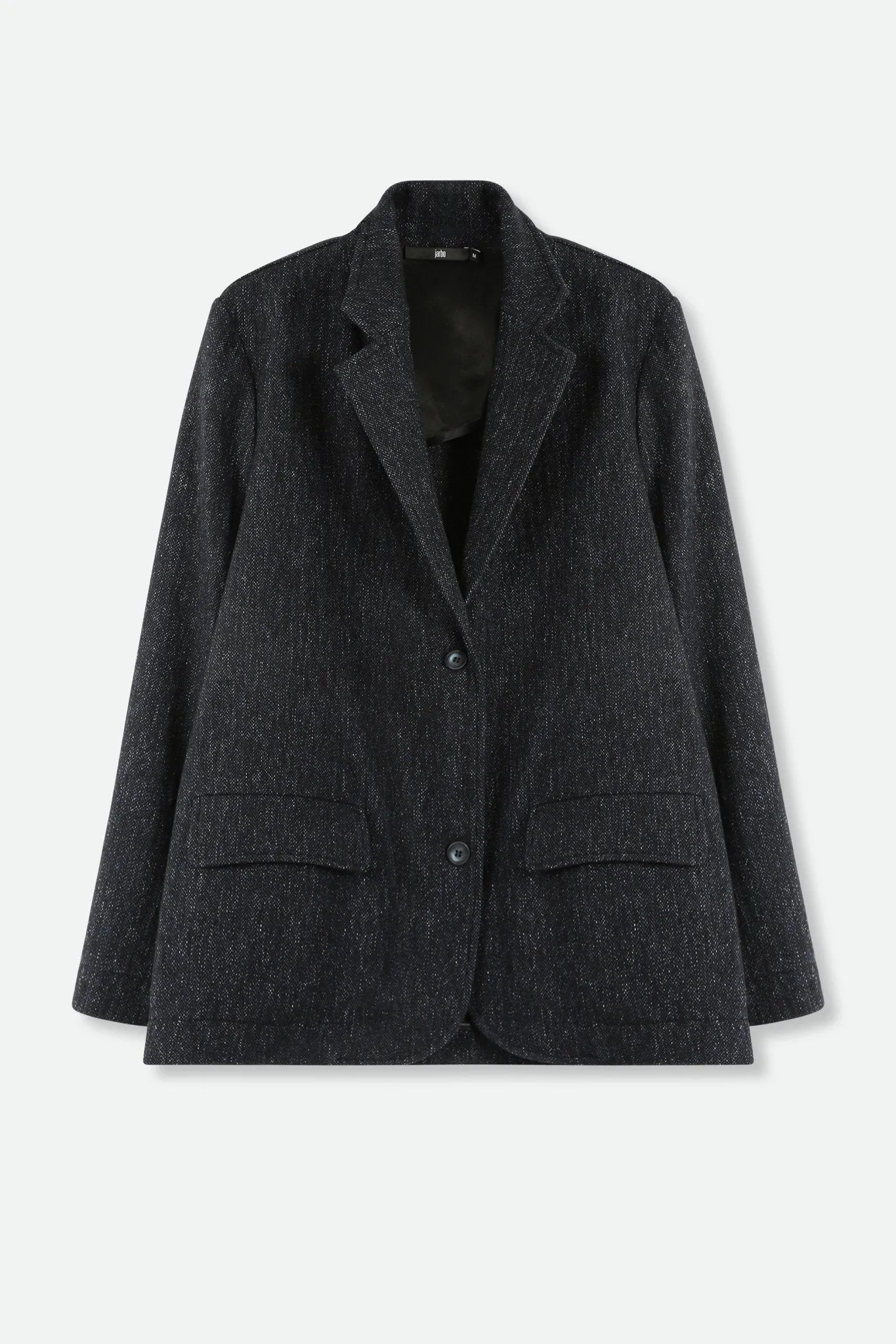 BACCIO ITALIAN WOOL BLAZER IN DARK BLUE MELANGE