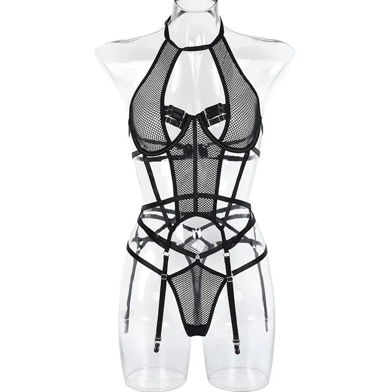 Bandage Halter Lingerie Set