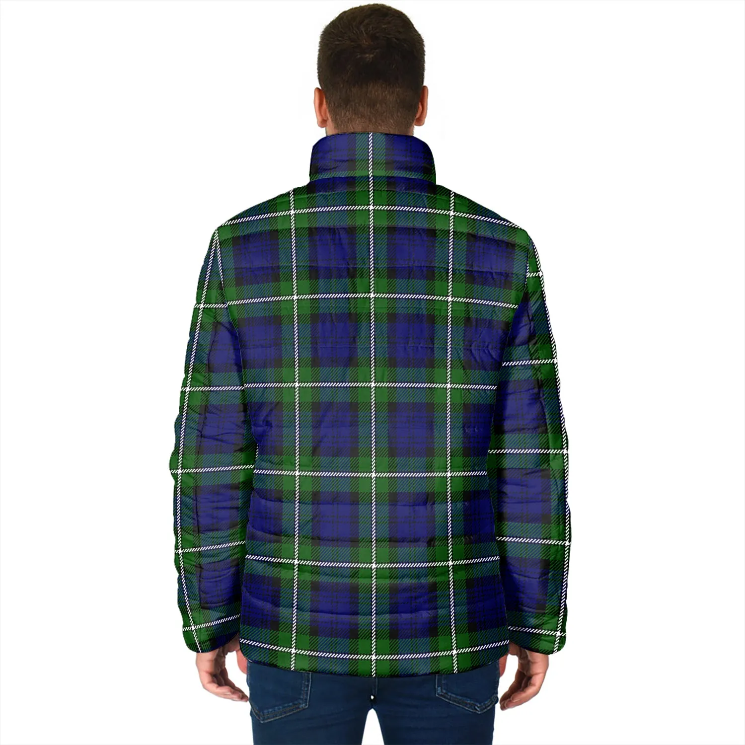 Bannerman Tartan Padded Jacket with Family Crest