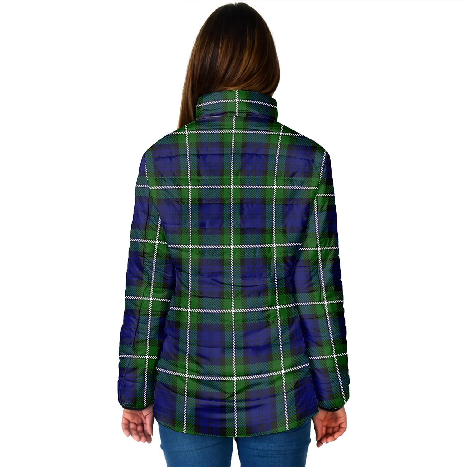 Bannerman Tartan Padded Jacket with Family Crest