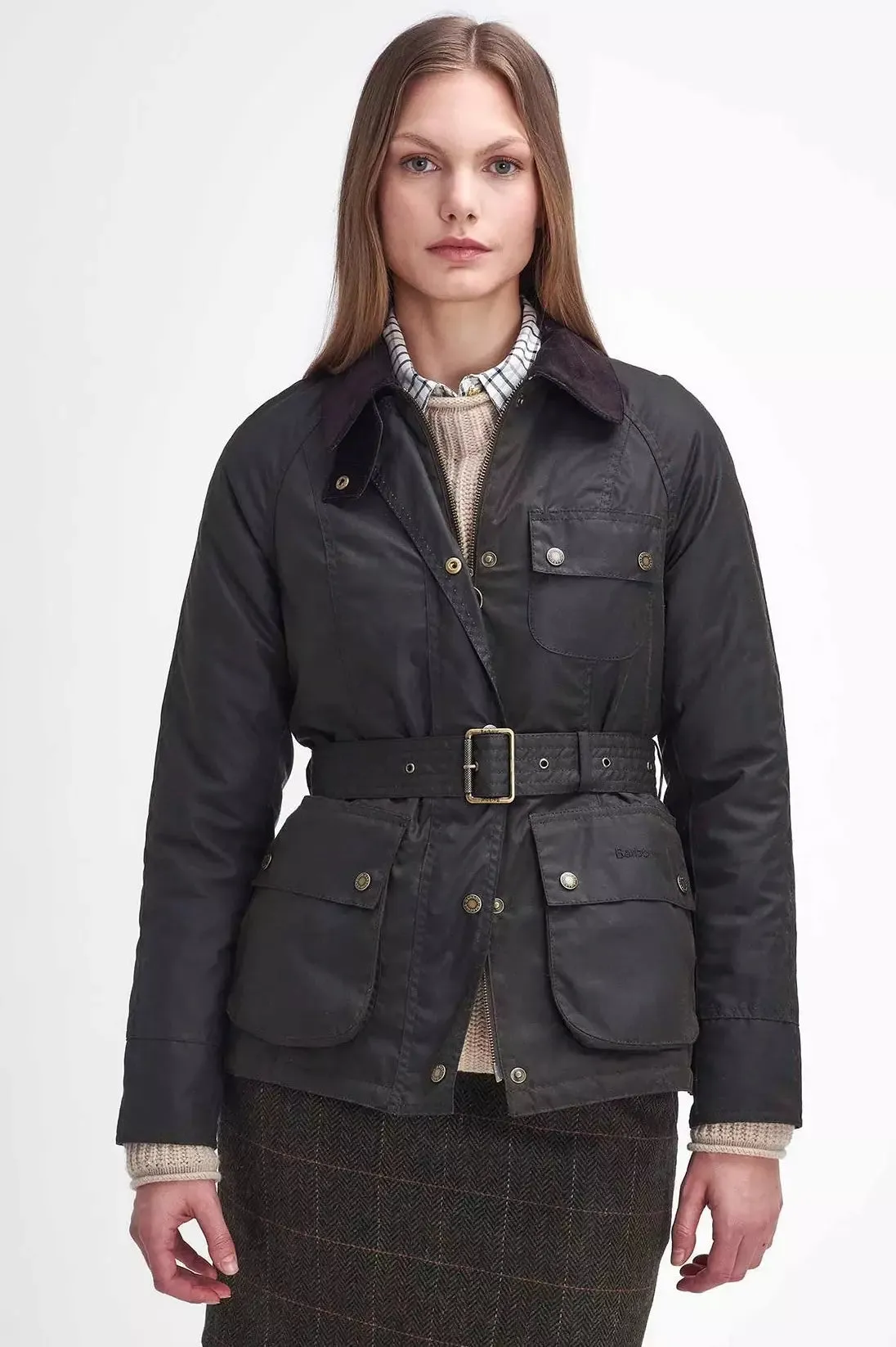 Barbour Classic Ladies Solway Zipper Wax Jacket LWX1407OL71