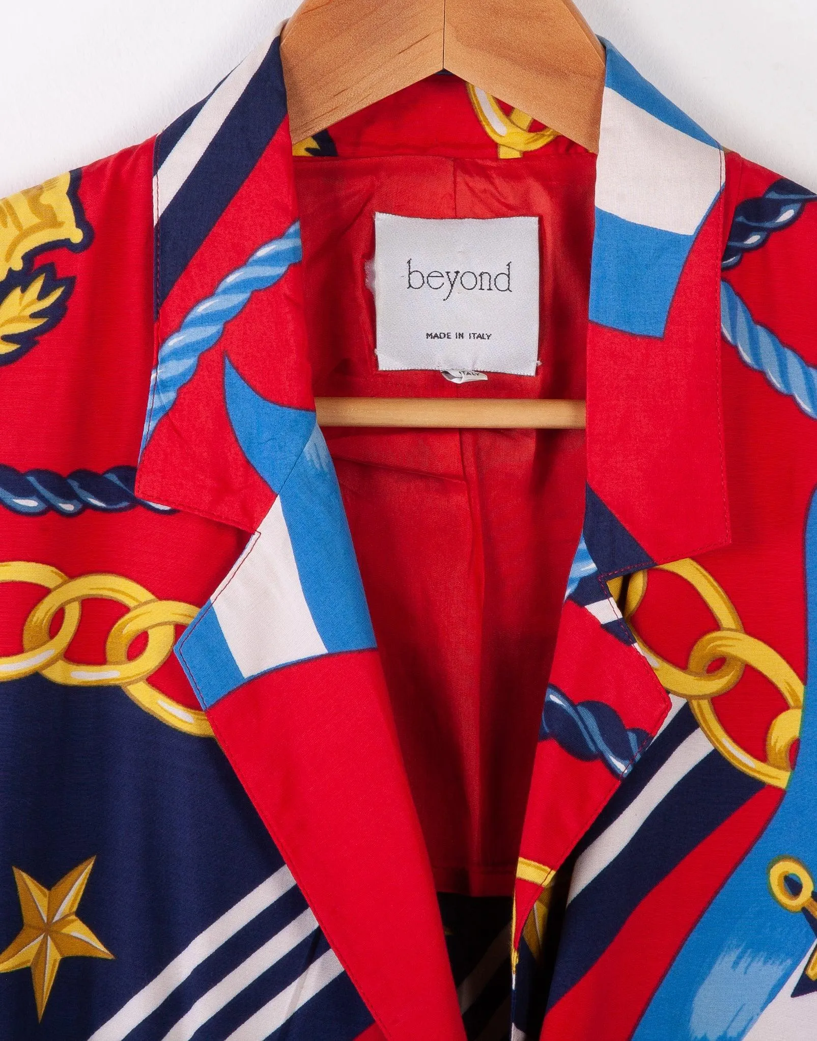 Beyond Jacket Vintage Nautical Style Print size 42 (UK14)