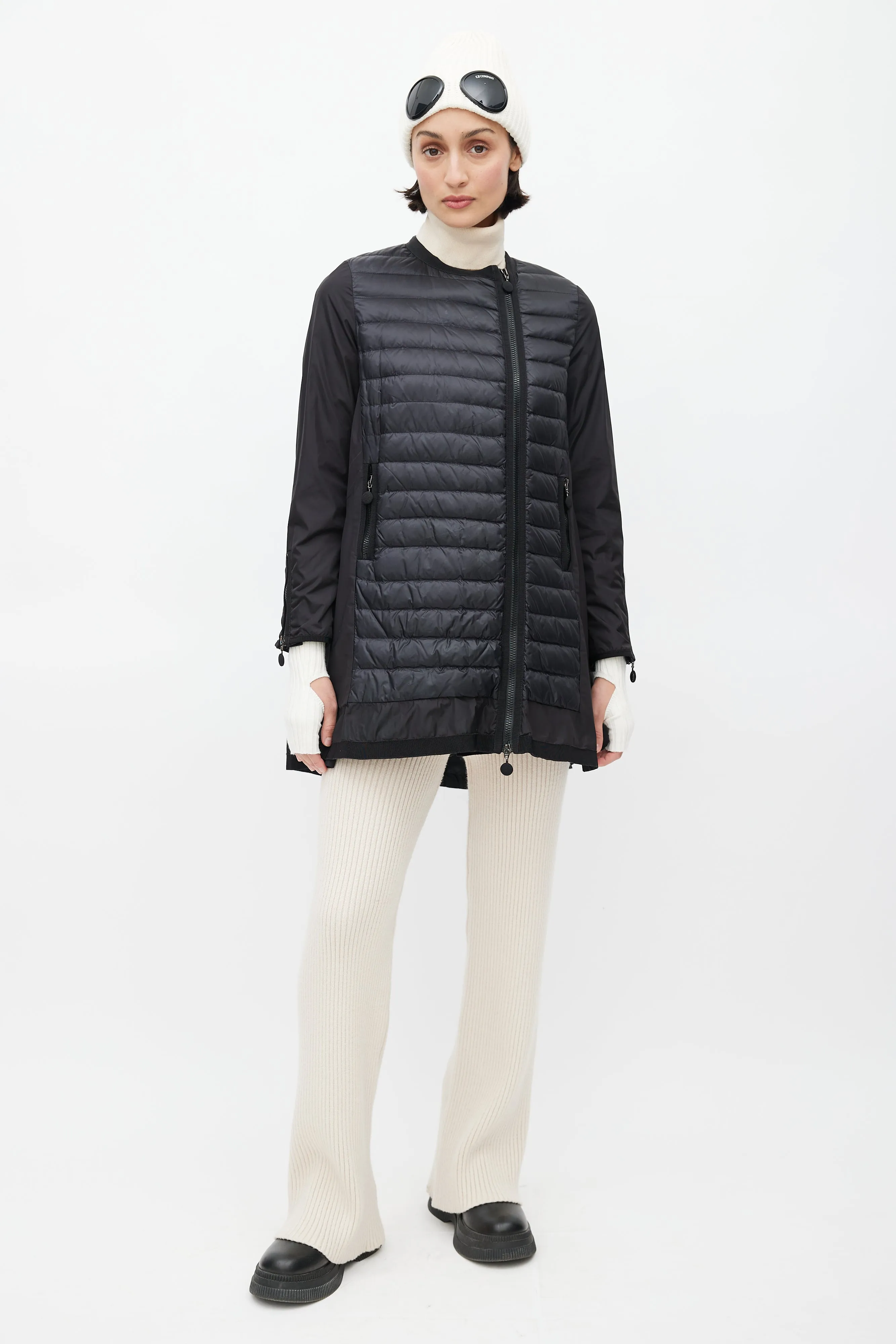 Black Arielle Giubotto Quilted Down Jacket