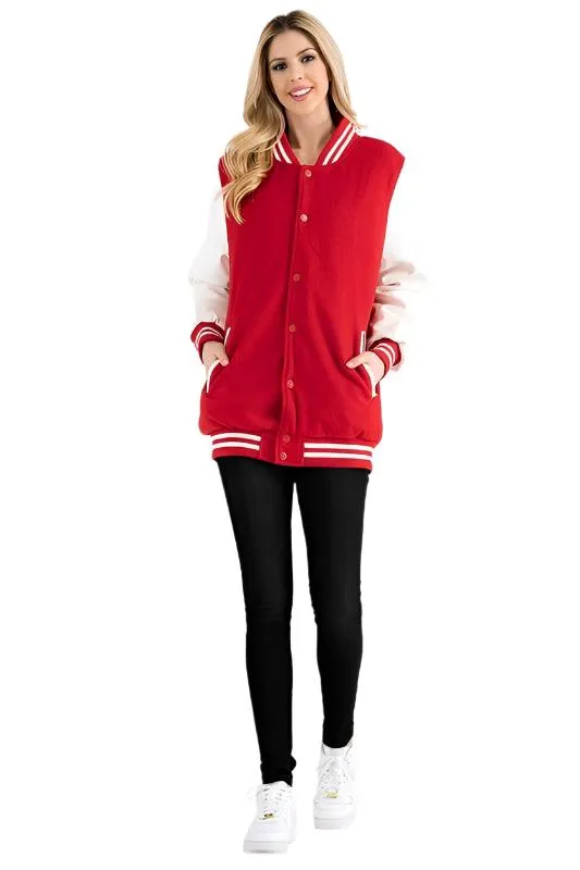 Boyfriend Oversized Letterman Jacket S-3XL