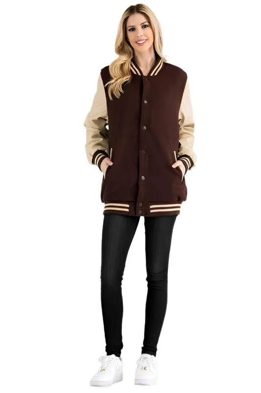 Boyfriend Oversized Letterman Jacket S-3XL