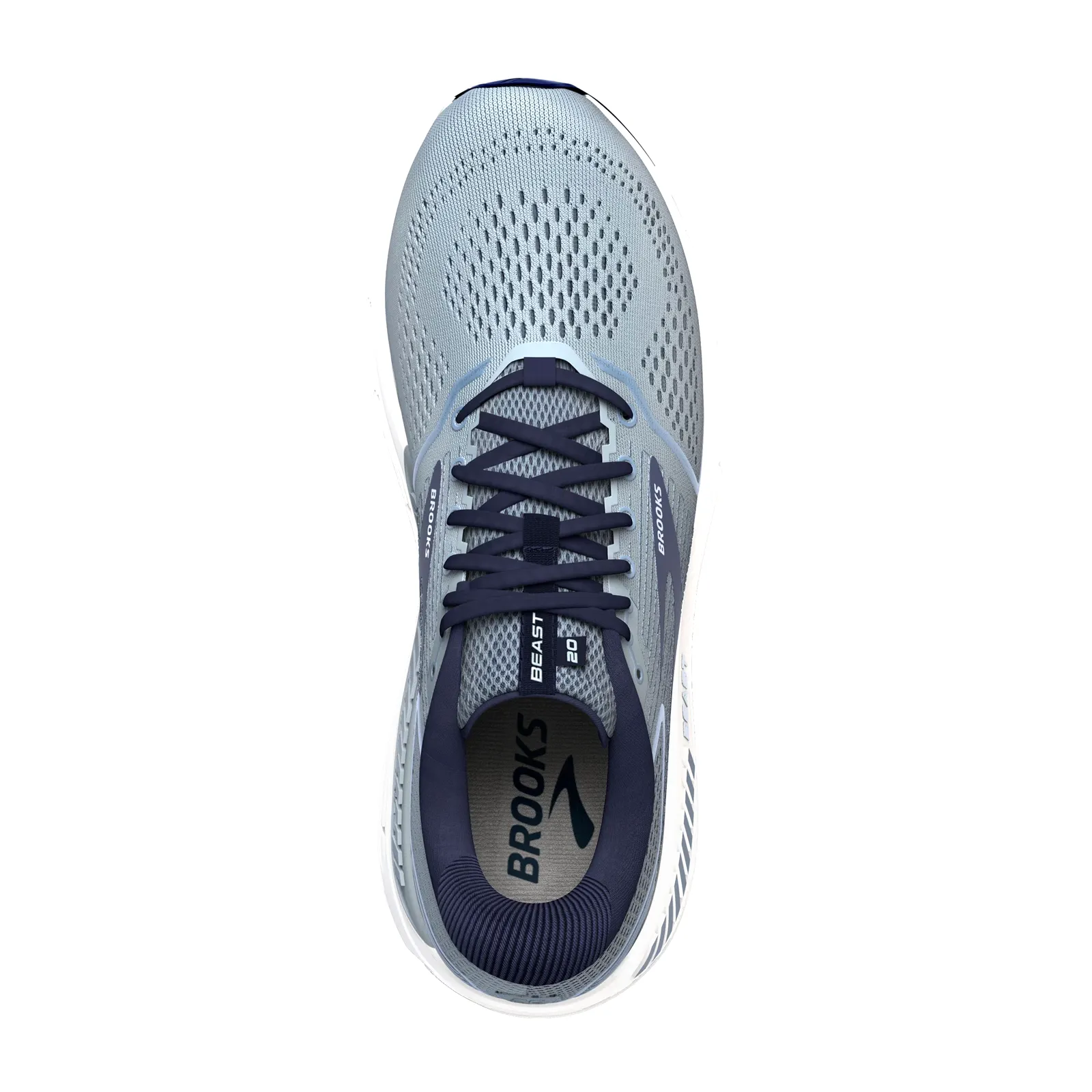 Brooks Beast 20 Running Shoe (Men) - Blue/Grey/Peacoat