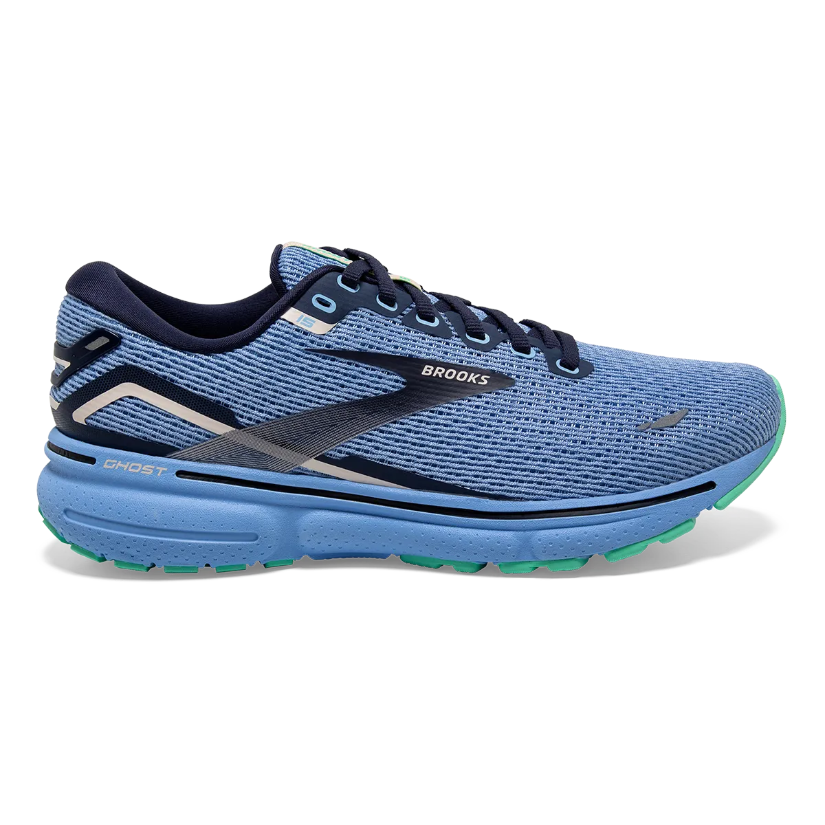 Brooks Ghost 15 - Vista Blue - Peacoat - Linen