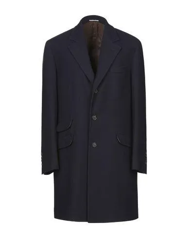 Brunello Cucinelli Man Coat Dark blue 44 suit