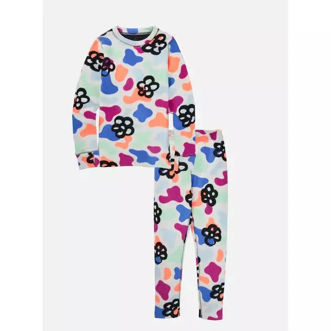 Burton Kids' Fleece Base Layer Set Flora Mirage