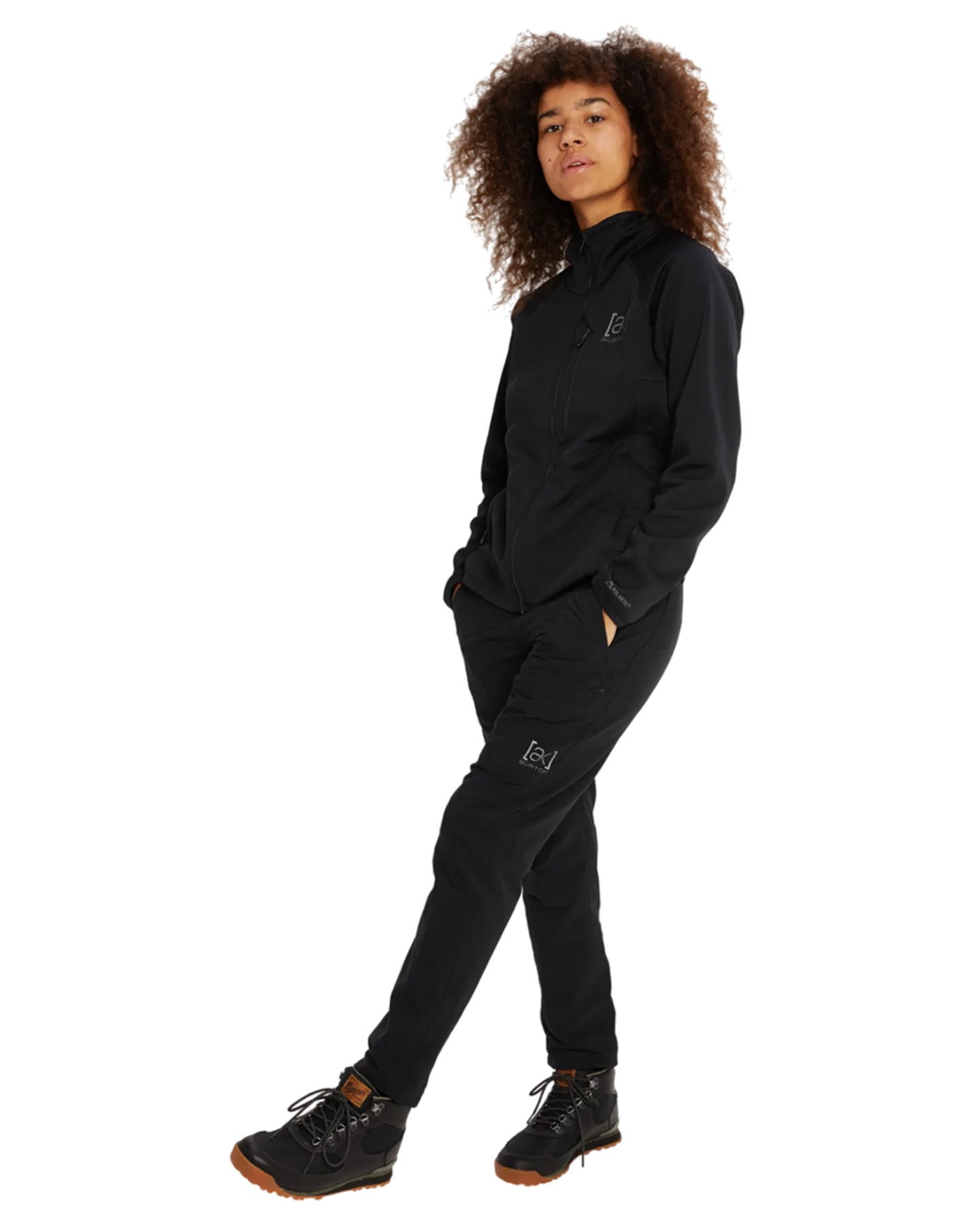 Burton Women's [ak]® Helium Power Grid™ Full-Zip Fleece - True Black