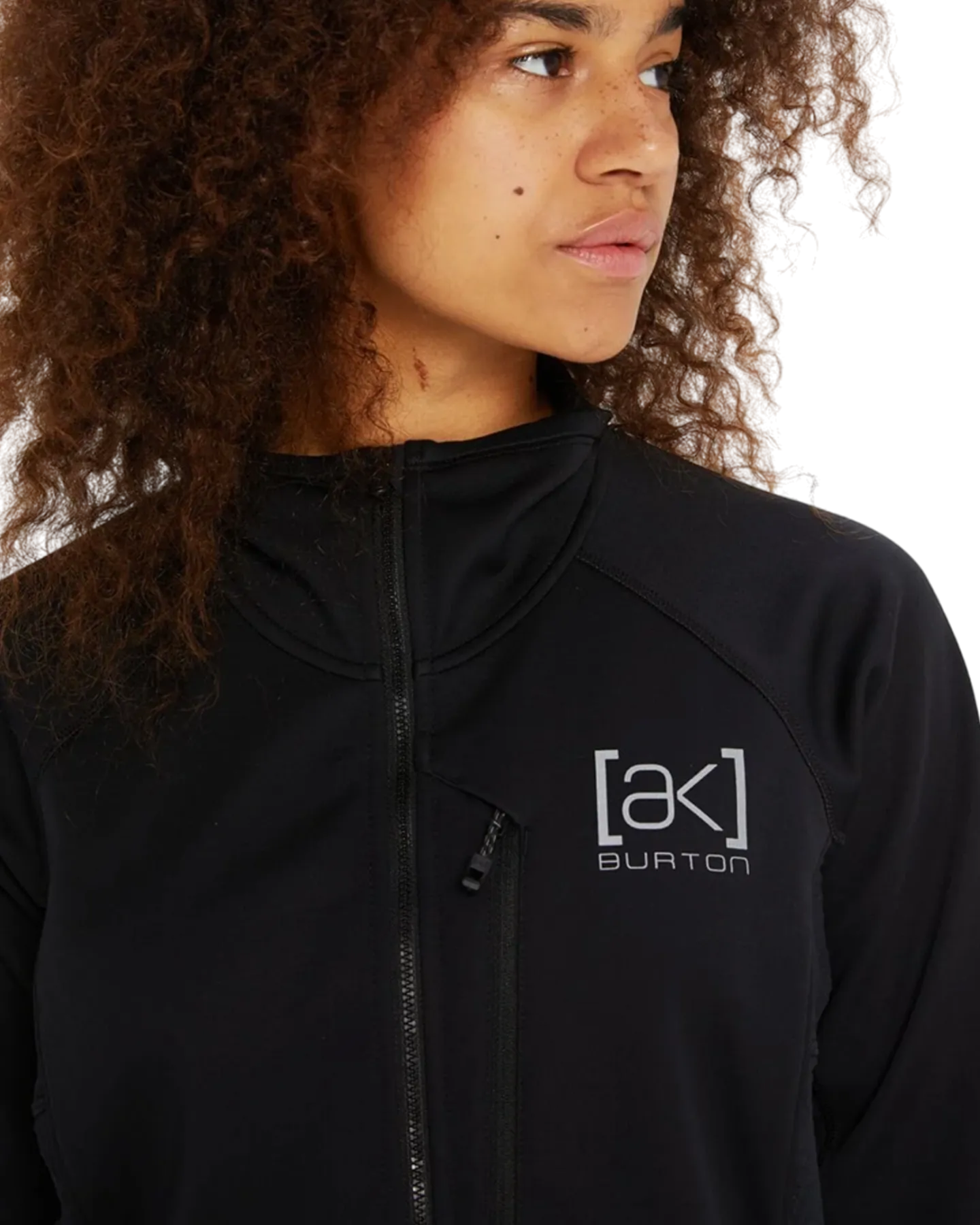 Burton Women's [ak]® Helium Power Grid™ Full-Zip Fleece - True Black