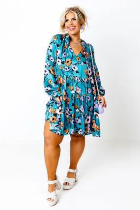 Cafe On Broadway Floral Shift Dress Curves