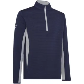 Callaway 1/4 Zip Textured Pullover - Peacoat