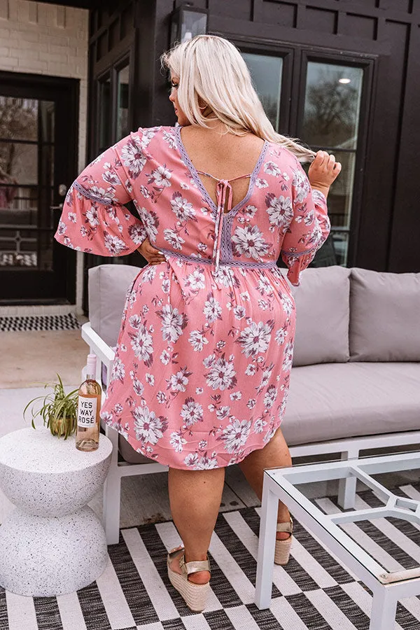 Captivated By Grace Floral Babydoll Dress   Curves