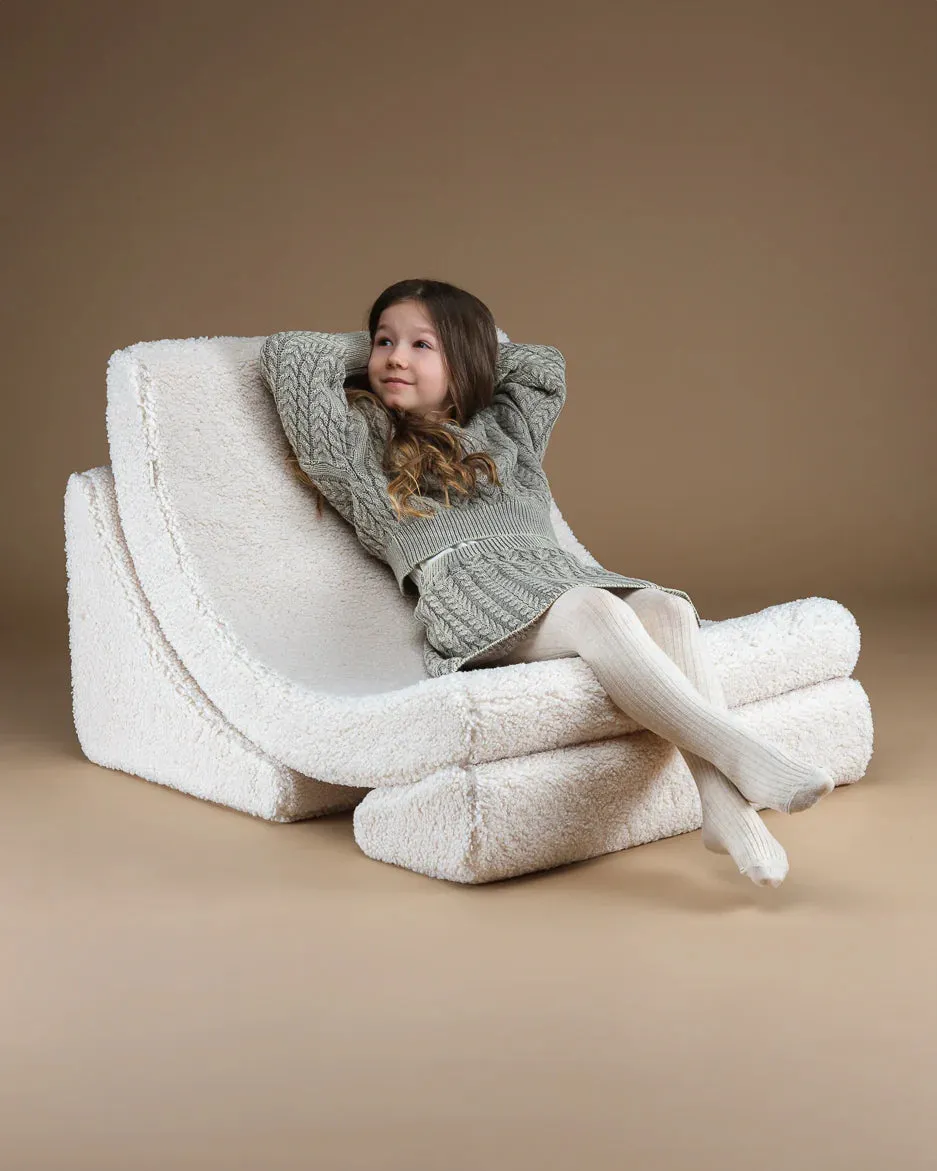 Children's modular moon chair Wigiwama Cream