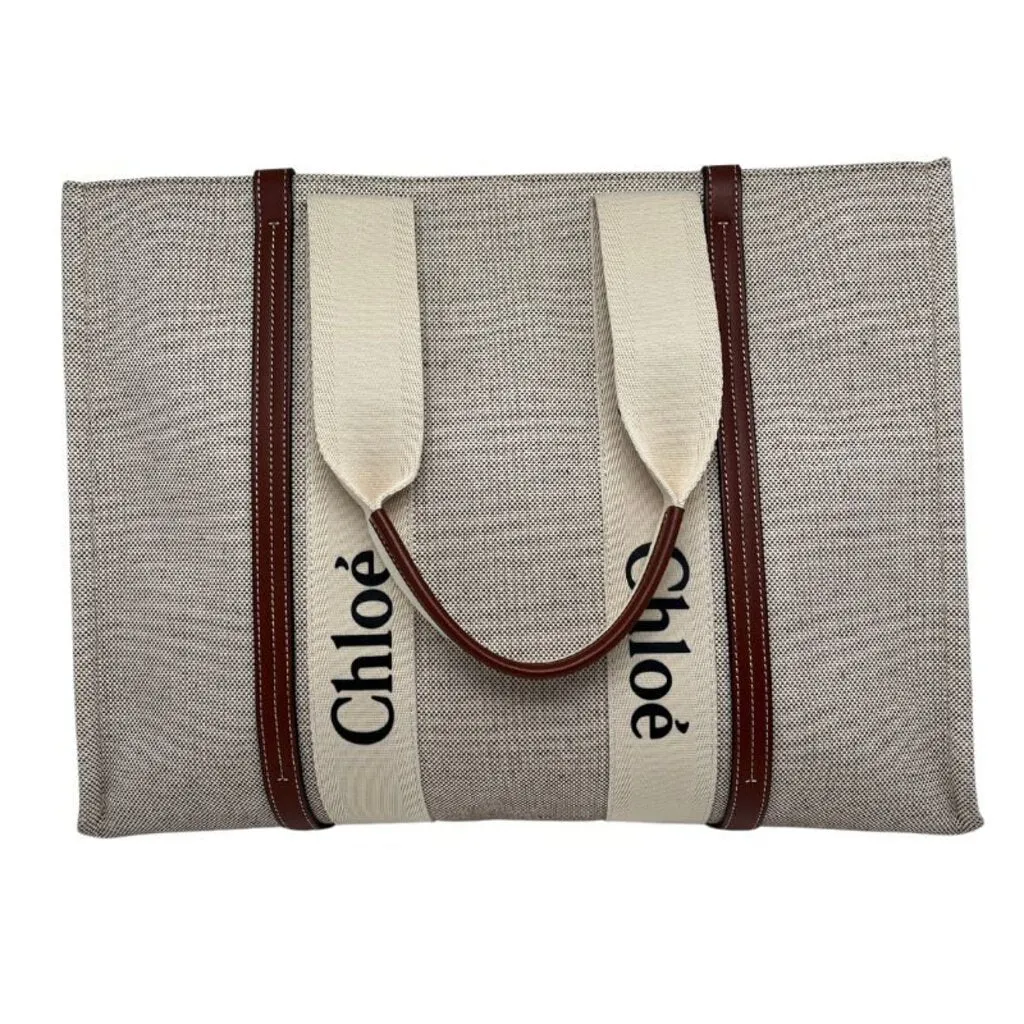 Chlo Canvas Woody Bag Large