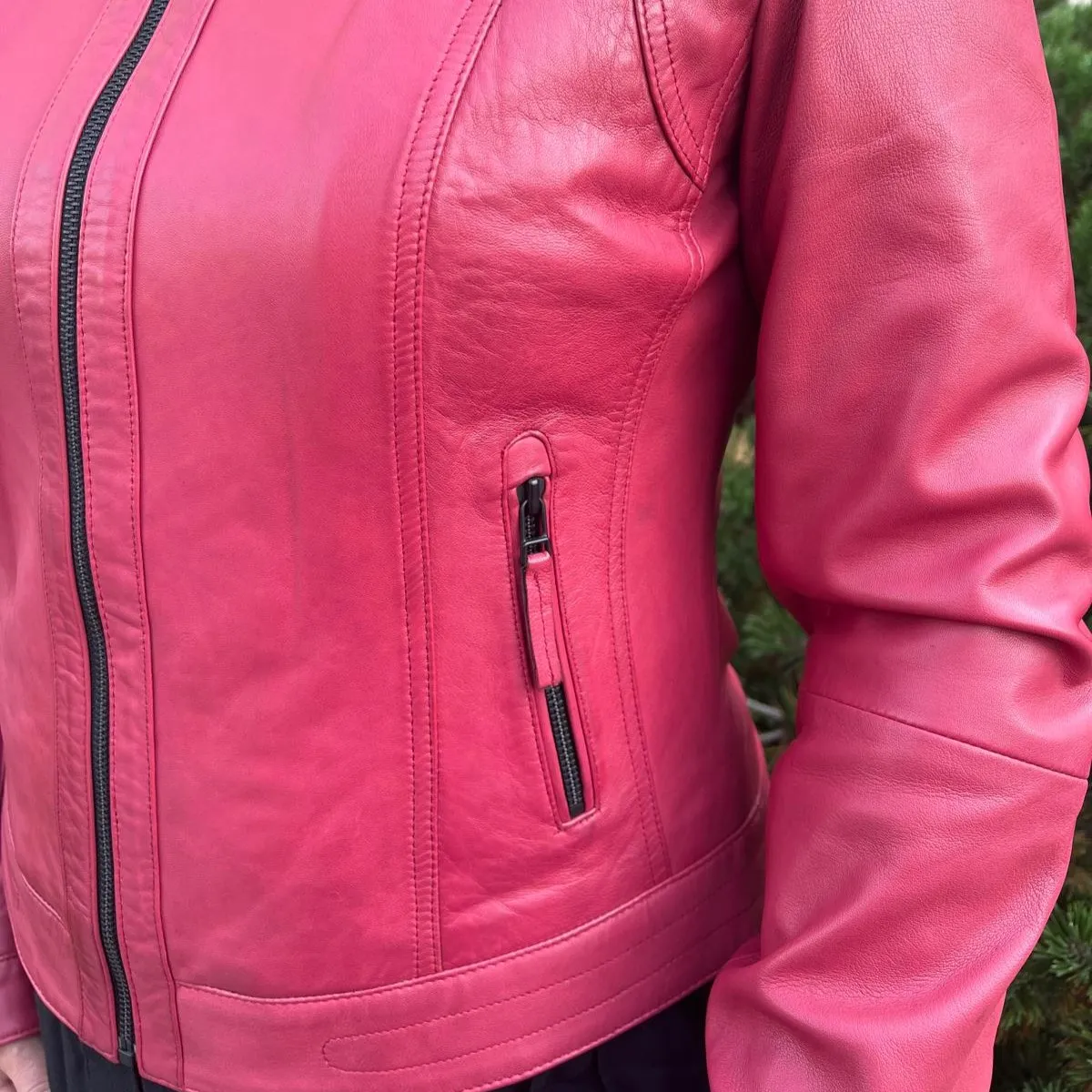 Classic Women's Lamb Leather Jacket