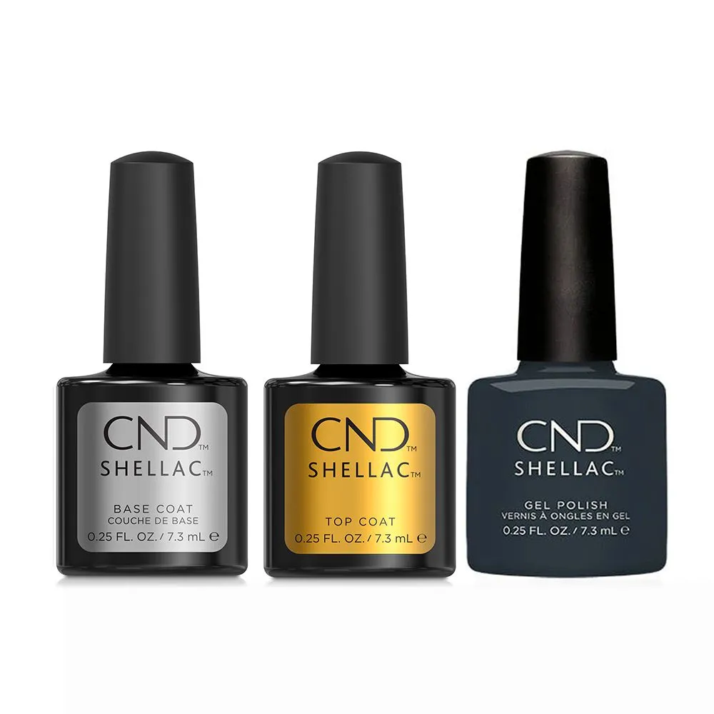 CND - Shellac Combo - Base, Top & Asphalt