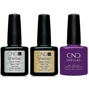 CND - Shellac Combo - Base, Top & Temptation