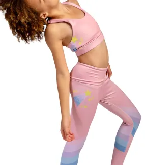 Coral Shooting Star Leggings - Confidence