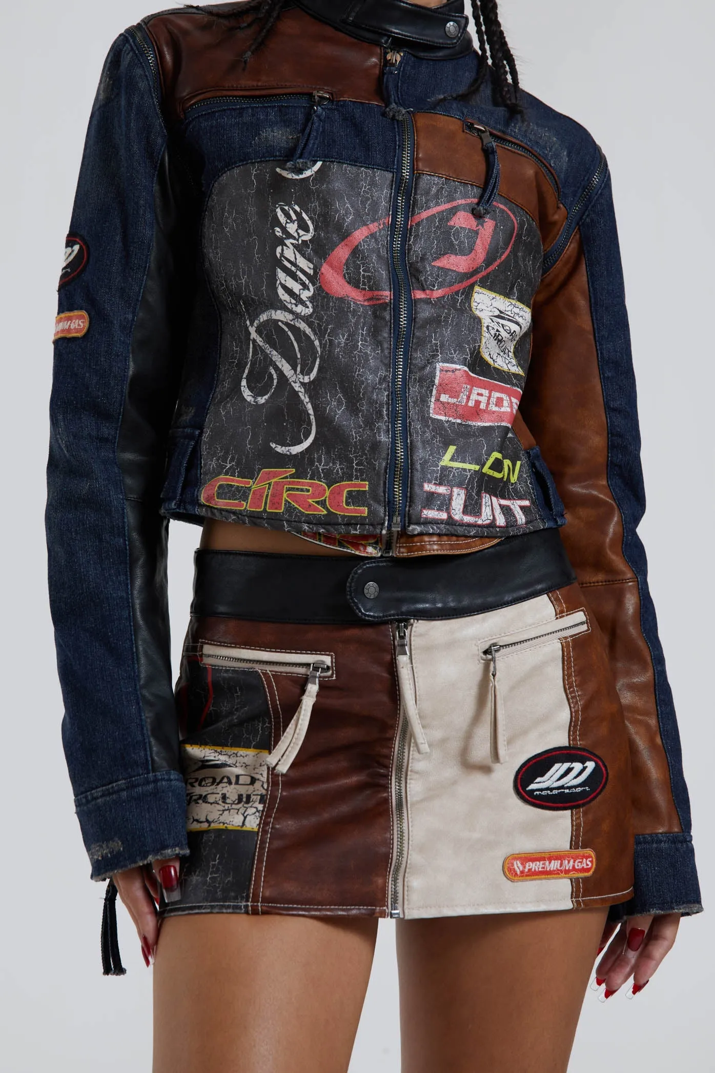 Daytona Zip Off Sleeve Moto Jacket