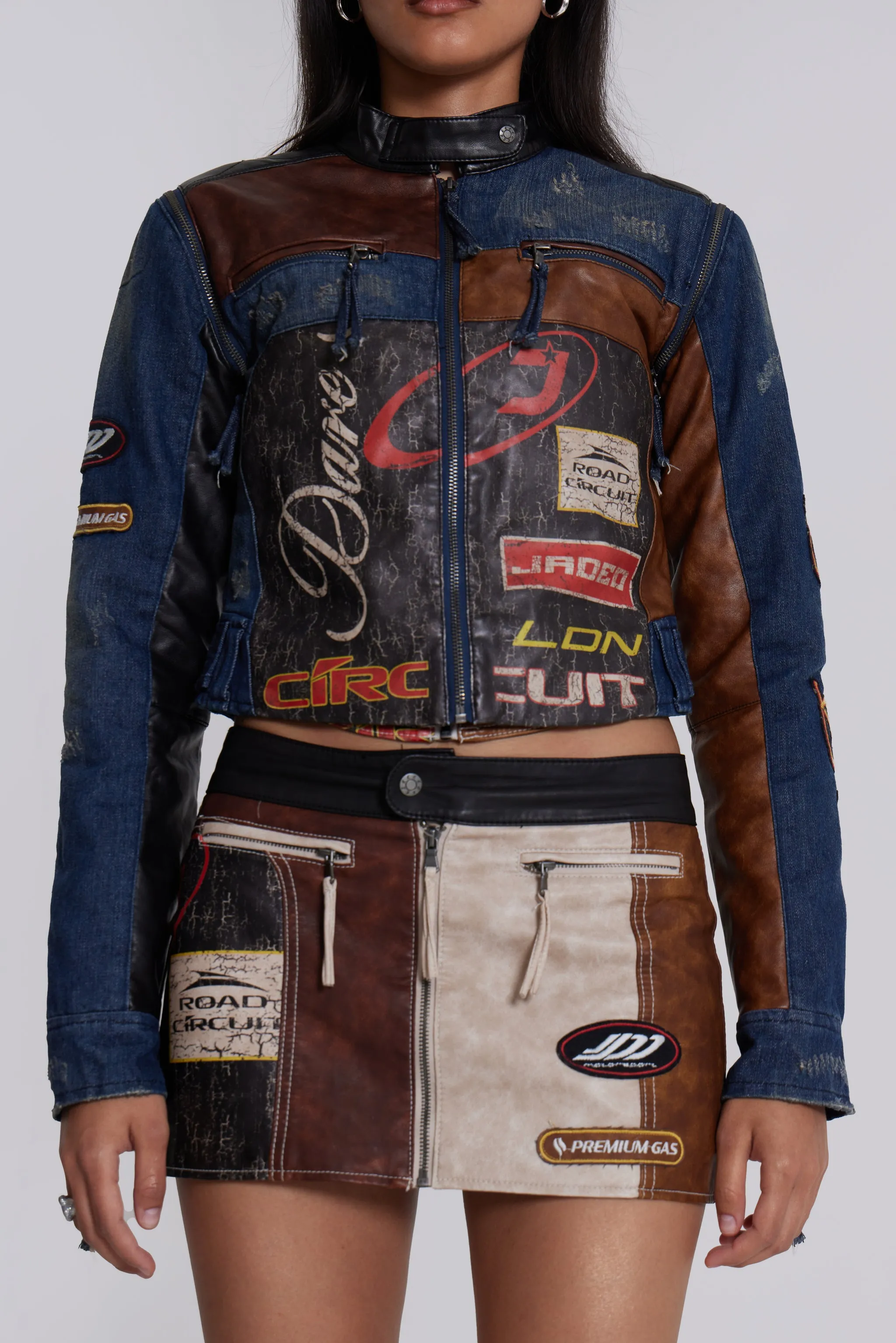 Daytona Zip Off Sleeve Moto Jacket