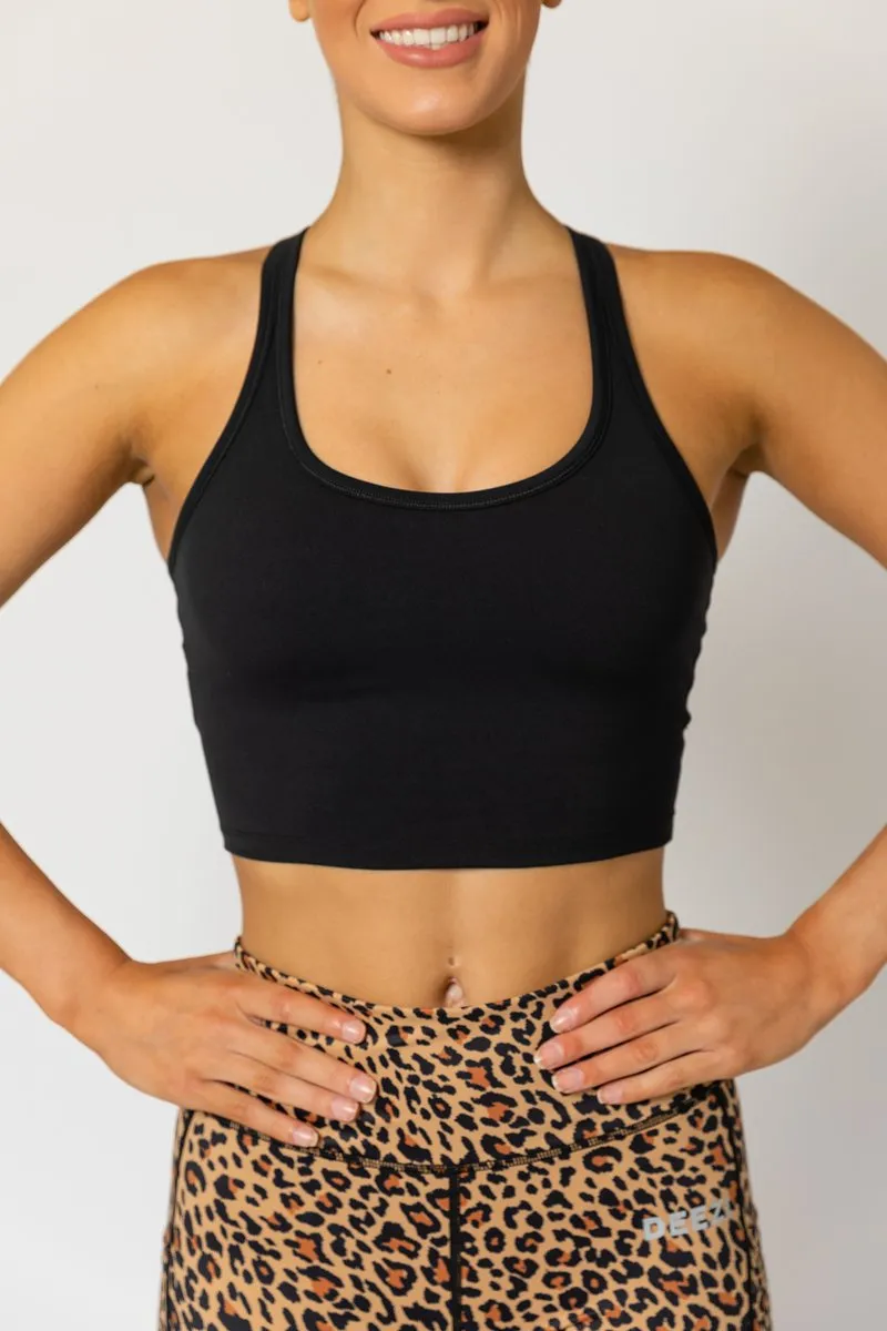 Deezi Active Extended Crop - Black