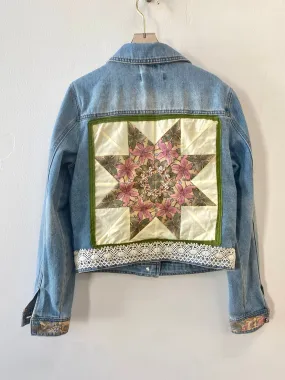 Denim Jacket with Patchwork (Quilted Star)