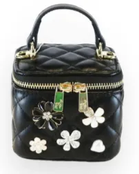 Doe a Dear Pearl Handle Quilted Purse w/ Charms