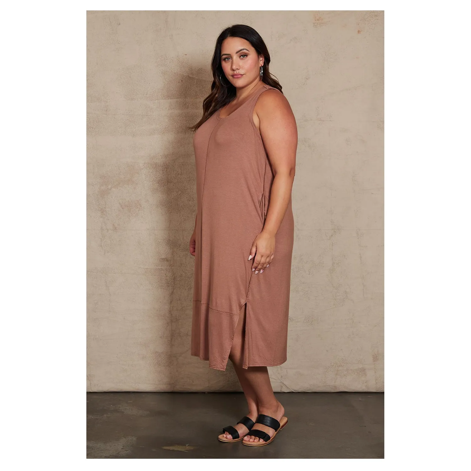 Dress Zinnia Tank Dress - Mocha