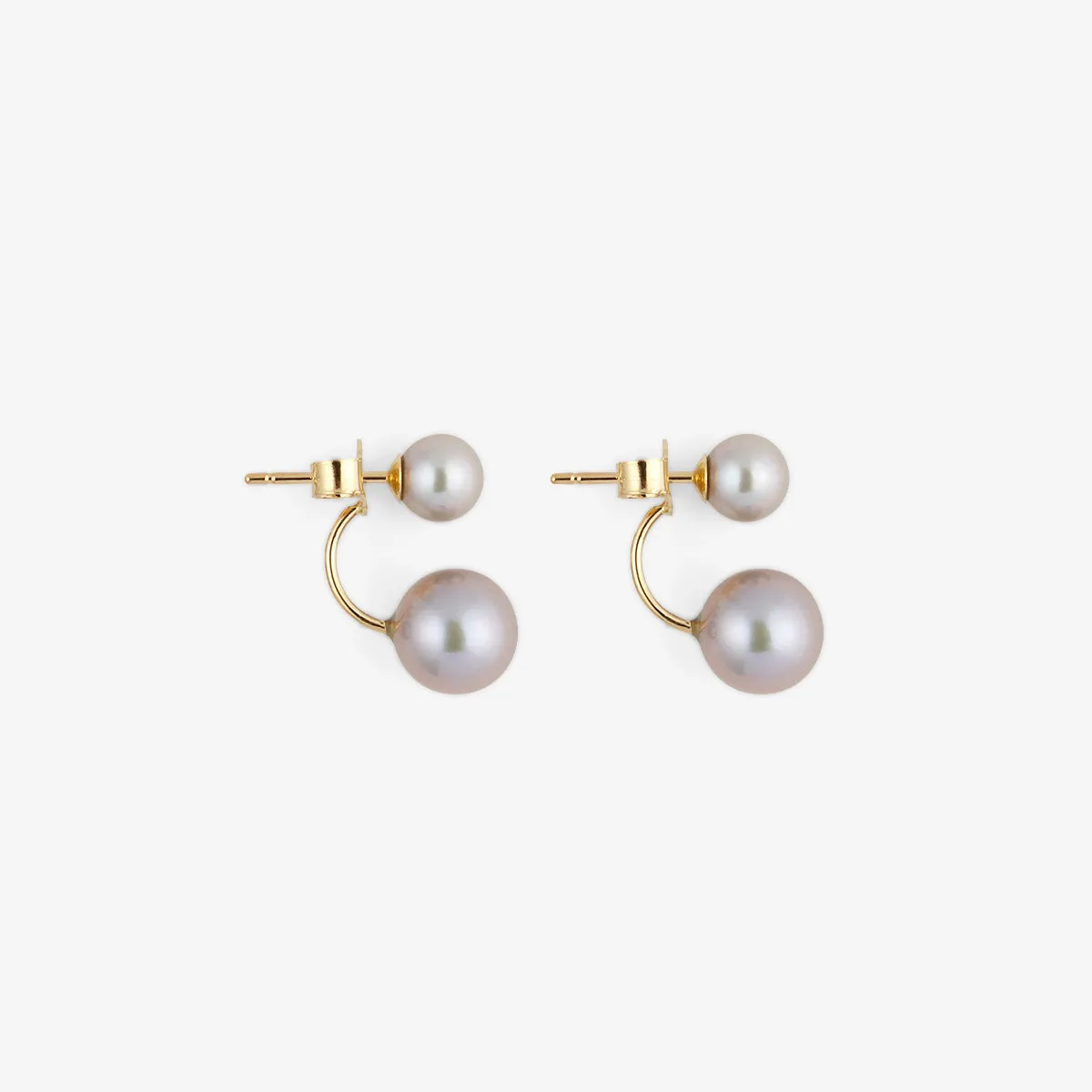 E7002PG | Grey Pearl Sister Studs