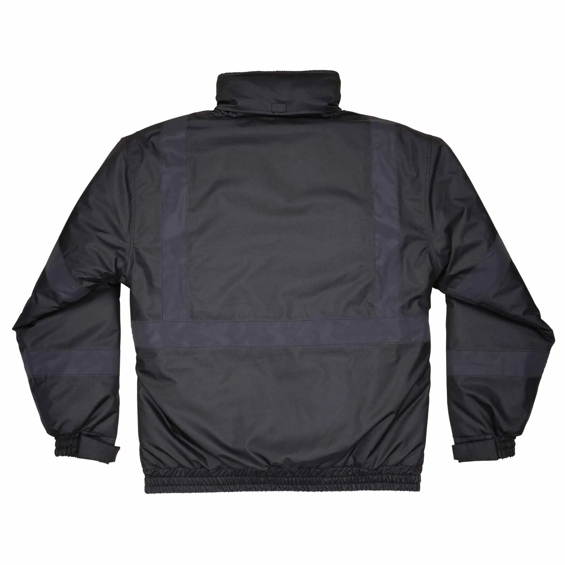 Ergodyne 25645 8377EV XL Black Non-Certified Hi-Vis Bomber Jacket - Quilted