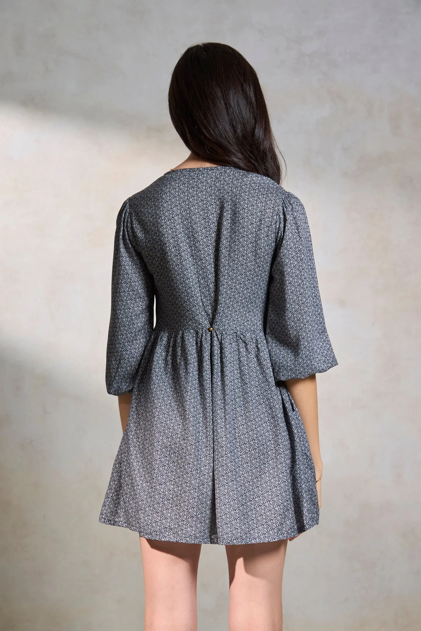 Eva|Back Detail Mini Dress