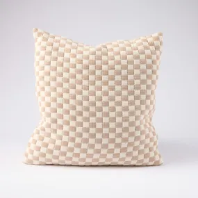 Gambit Cushion - Off White/Nutmeg