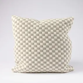 Gambit Cushion | White/Natural 50 x 50cm