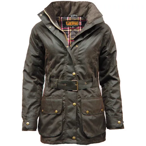 Game Cantrell Padded Antique Waxed Jacket