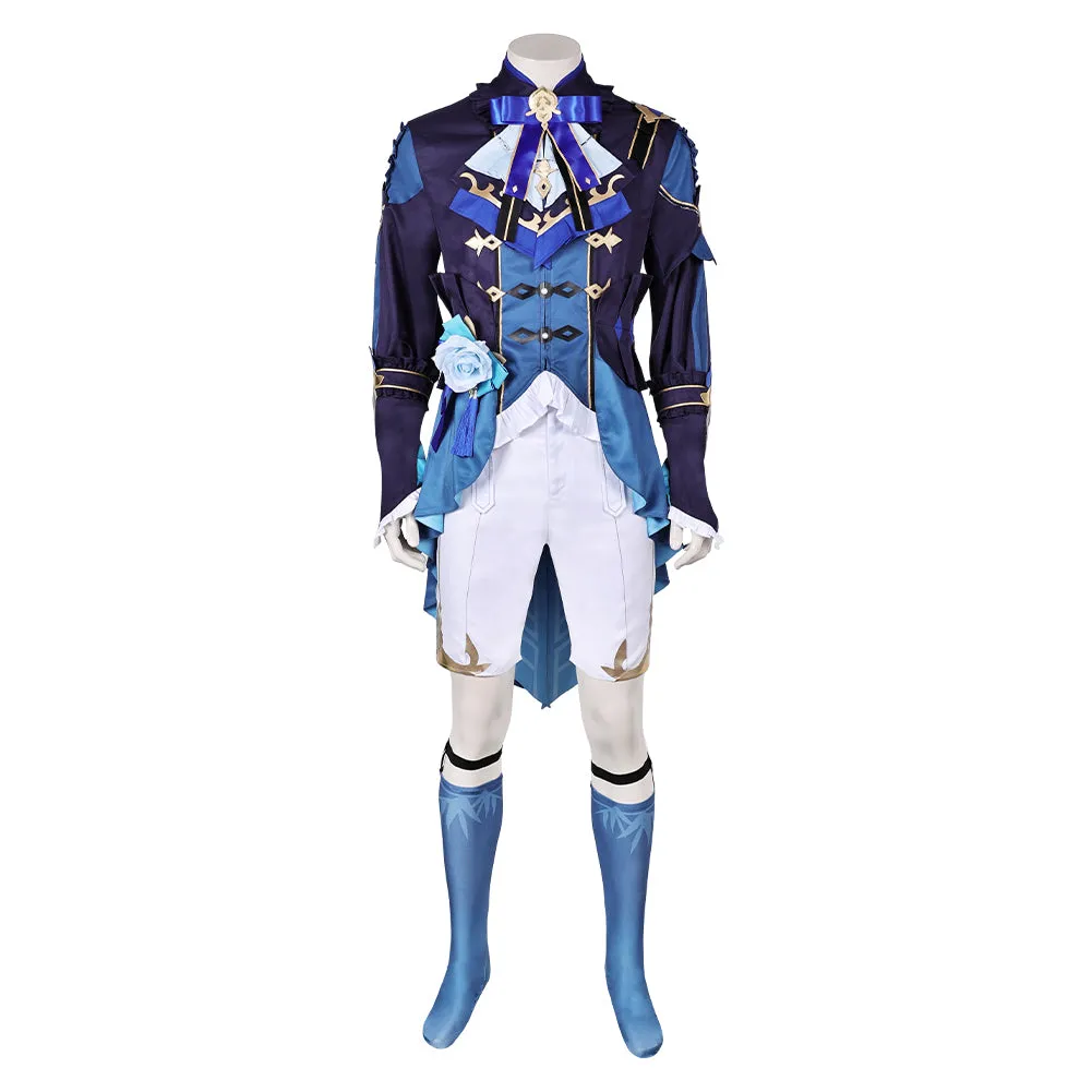 Genshin Impact Lantern Rite Xingqiu Blue Outfit Party Carnival Halloween Cosplay Costume